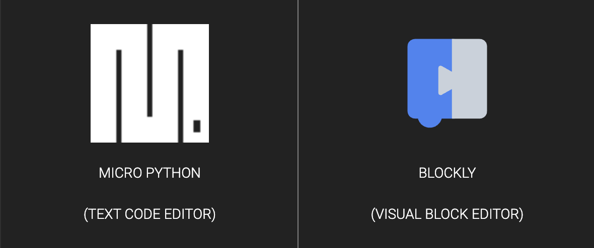 Thumby web browser Code Editor choice dark mode screenshot