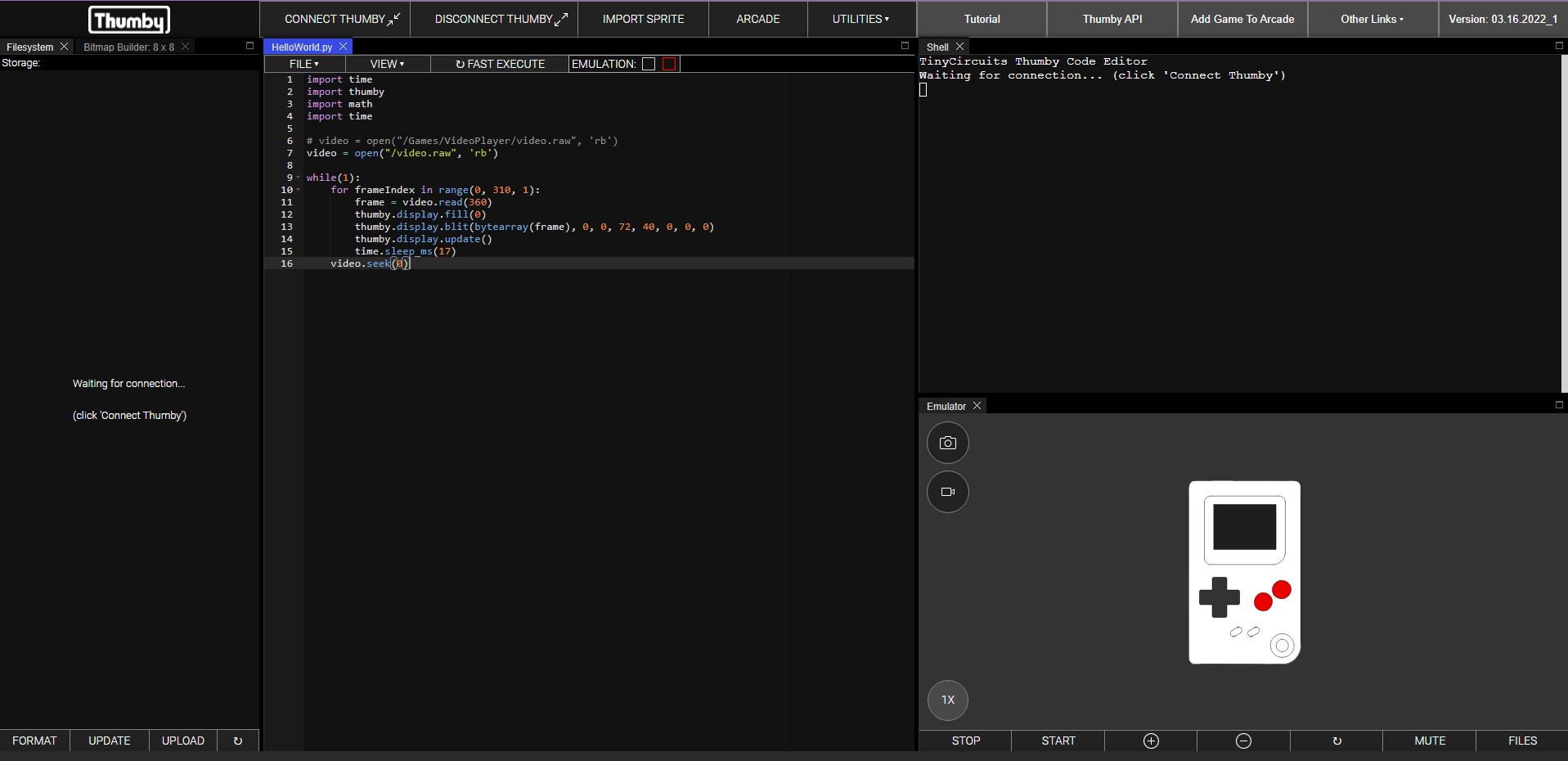 Shotcut code editor