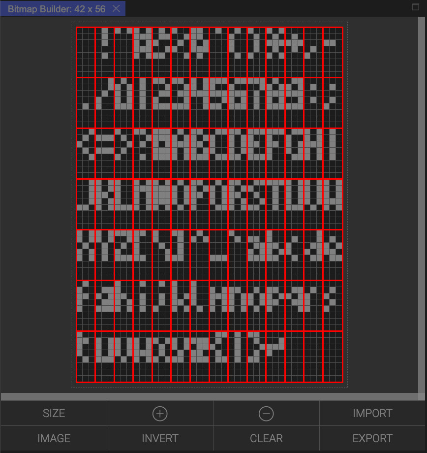Thumby Bitmap Builder With Font