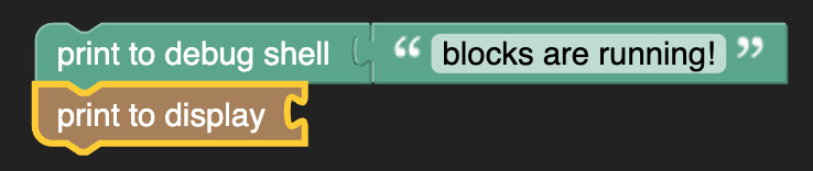 Thumby blockly both prints screenshot