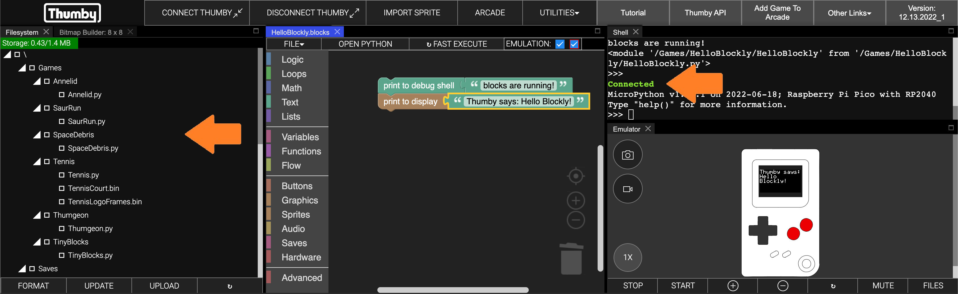 Thumby Connected Screen