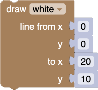 Editor blockly draw line block