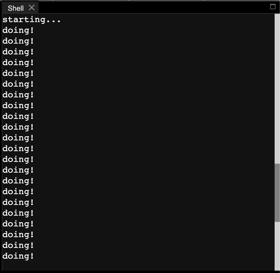 Thumby blockly example function loop output dark
