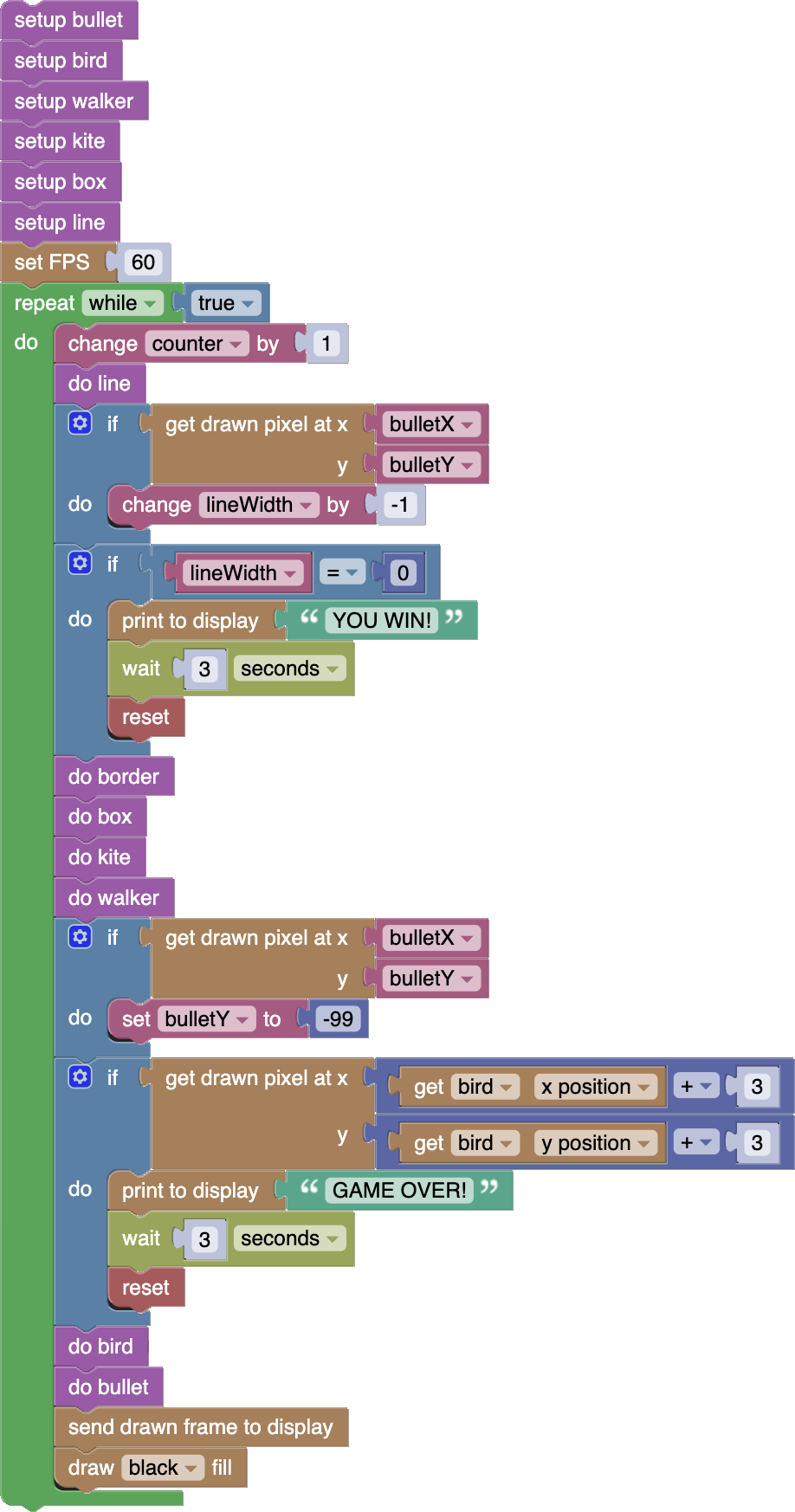 Editor blockly geo blits gameLoop blocks