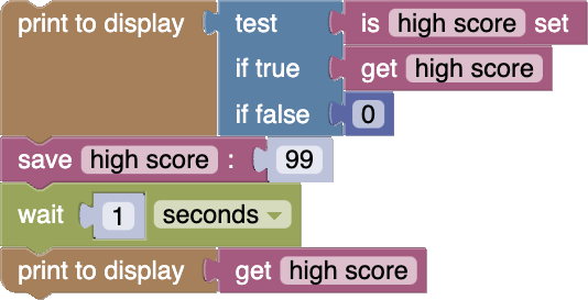 Thumby blockly high score blocks