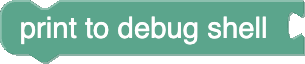[print to debug shell]
