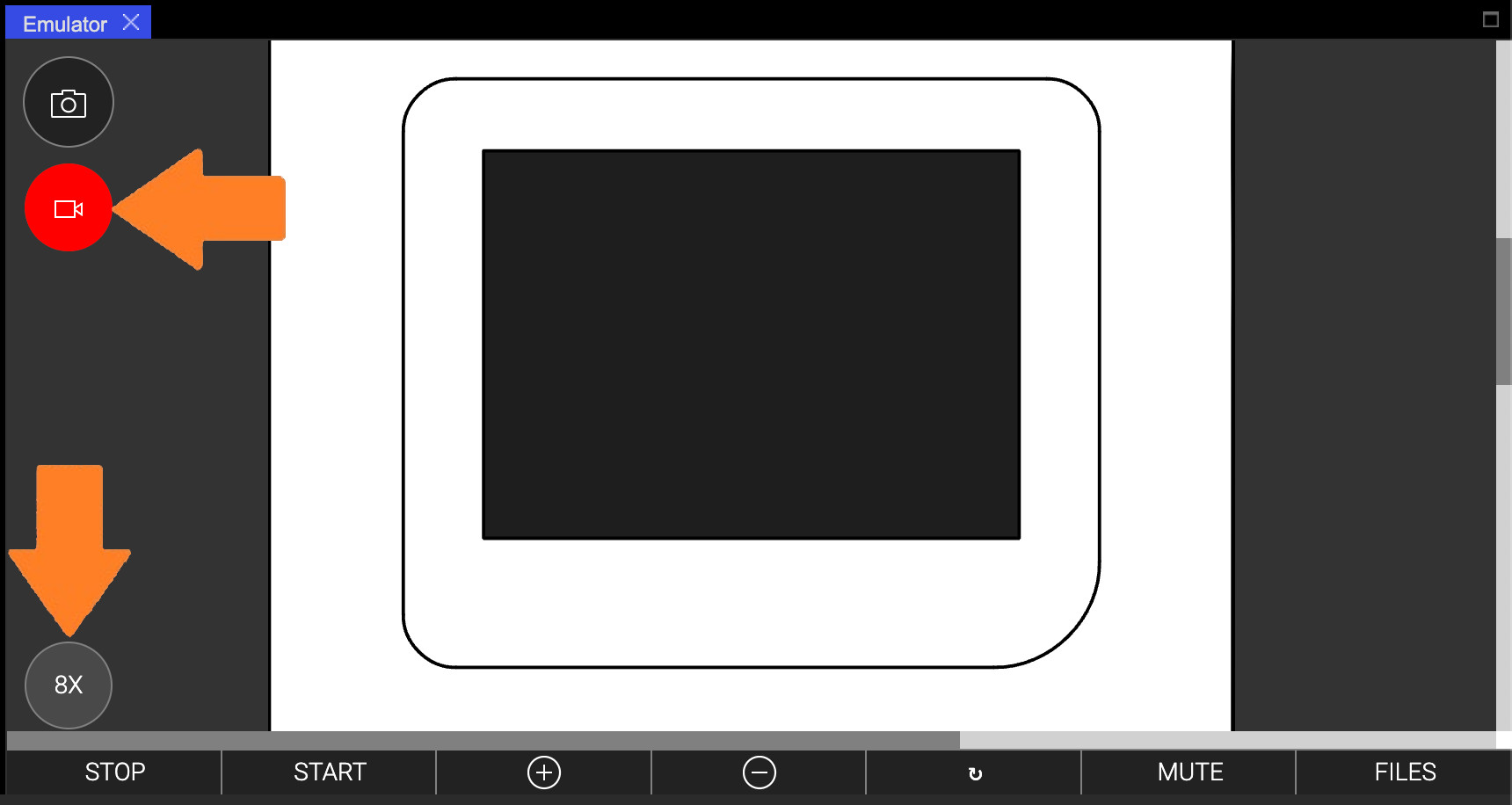 Thumby Blockly Screen Record Dark Screenshot