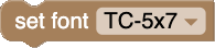 [set font]