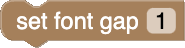 [set font gap]