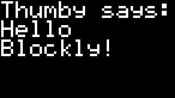 Thumby Says Screen