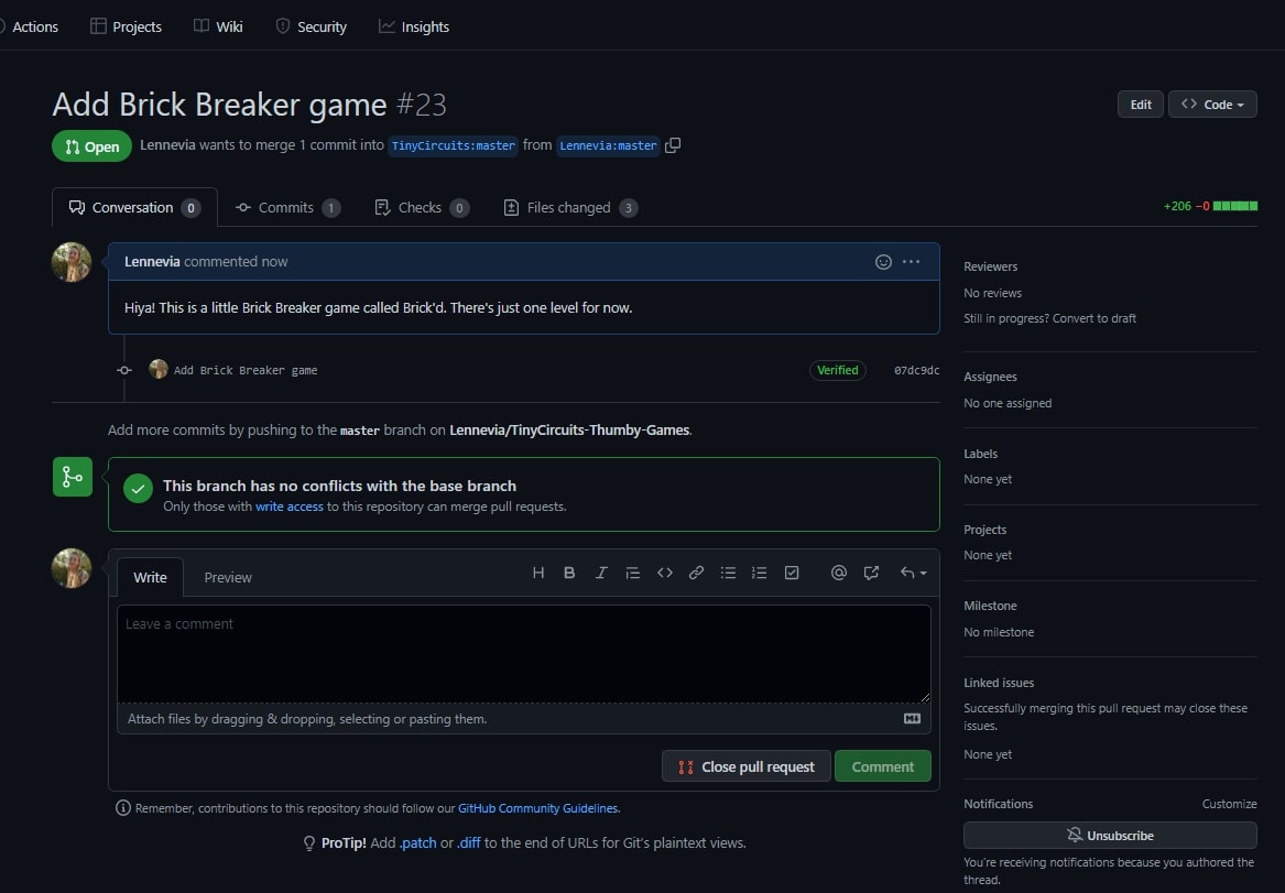 Submit Game - commit files
